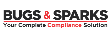 Bugs & Sparks logo - compliance certificates Cape Town